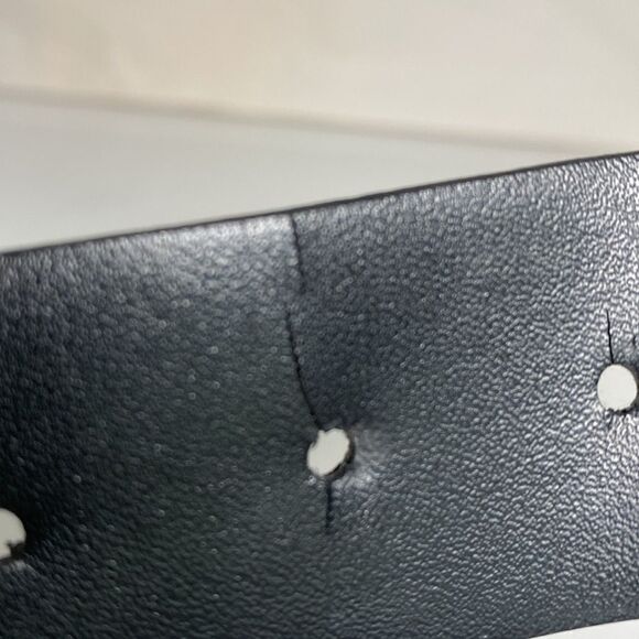 PARIS BLUES Black Leather Rivet Belt - Picture 6 of 8